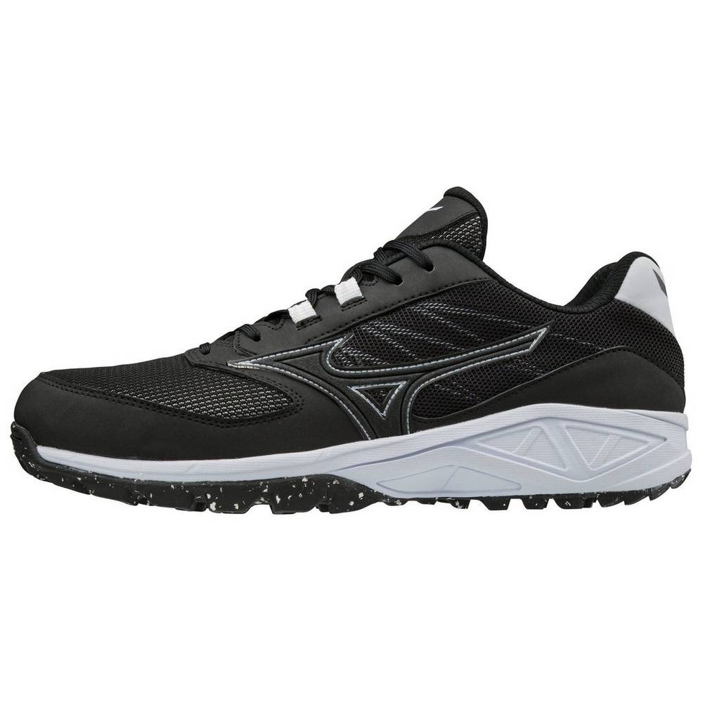 Zapatillas Sofbol Mizuno Dominant All Surface Turf Mujer Negras/Blancas España VSIK-01849